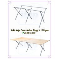 itop 25MM Pasar Malam Meja Lipat/ Night Market Foldable Table Rack With Plywood Market Stand/ Kenduri/Kanopi/Canopy