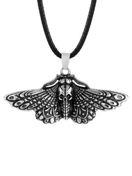 HAQUIL Skull Necklace, Skull Death's-Head Hawkmoth Pendant, Skull Jewelry Gift for Women Men