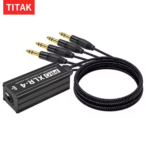 0.7M 4XLR Female RJ45 Snake Cable PRO XLR-4 Portable 4CH DMX Extender for Home Studio Indoor Audio W