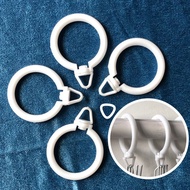 ST/🏅【10One Pack】High Quality Roman Rod Bracelet Universal Rotatable Curtain Hook Buckle Ring Large Diameter Nano Mute Ro