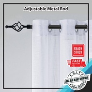 Adjustable Rod 25MM up to 200cm/300cm Metal Rod Batang Langsir Extendable Curtain Rod Set