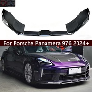 For Porsche Panamera 976 2024+ Carbon Fiber Car Front lip Bumper Diverter Spoiler Diffuser Front chi