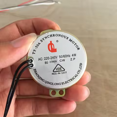 1Pcs TY-50A barber shop turn lamp small motor, 4W hairdressing turn lamp dedicated synchronous motor