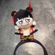 Nezha Doll Headband Funny Clip Hairband