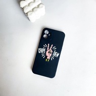 I.Case_Store 2 Flat Straight Black Soft Case Motif Carp Diem Peace Compatible with iphone 7 8 Plus X