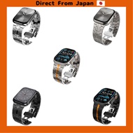 [Direct from Japan] LIRUWECH Stainless Steel Apple Watch Band, 49mm/46mm/45mm/44mm, Compatible with 