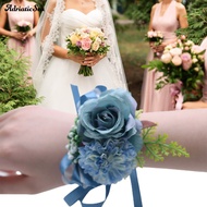 AD- Lightweight Wedding Corsage Bracelet for Wedding Bridesmaid Flower Corsage Bracelet Wristband Re