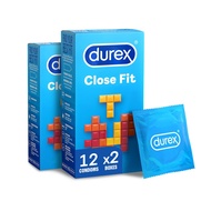[Bundle Of 2] Durex Close Fit Condoms x12