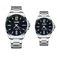 Jam Tangan Pria Wanita Pasangan Mewah Elegan Rantai Stainless Steel Terbaru 2024