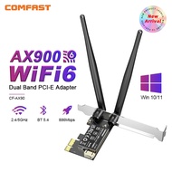 COMFAST AX900 WiFi 6 PCI-E Adapter 2.4G&5GHz 900Mbps Network Card BT5.4 WiFi6 Bluetooth Adapter 2*3d