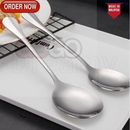 GG 1Pc Stainless Steel Serving Spoon With Long Handle Square Head / Dinner Spoon Thicken Buffet Sharing Spoon / Kitchen