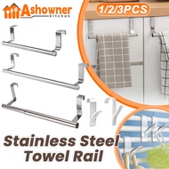 3 Size Towel Racks Stainless Steel Kitchen Cabinet Door Towel Rack Bar Hanging Holder Bathroom Kitchen Cabinet Towel Rag Rack
