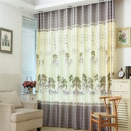 Pastoral Curtains for Living Room, Bedroom, Study, Semi-Blackout Curtains, Fabric Clearance, Finishe