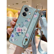 Suitable for oppoA3i Phone Case oppo New Style a3i Wristband Silicone Case 5G Literary Small Fresh F