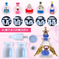 Diy Crystal Glue Mold Perfume Bottle Mold Potion Glass Bottle Mirror Silicone Mold