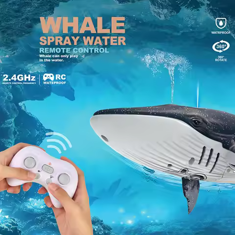 2.4G Smart Rc Remote Controlled Whale Charging Bionic Electric Motor Fish Simulation Rocking Fish Su