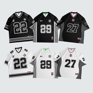 587 Black and White Number Series Oversized Jersey Rugby/ Streetwear/ NFL/ Boxy Fit/ Vintage Club/