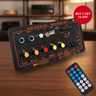 Bluetooth Audio Amplifier Board Module Bluetooth 5.0 D100 Dual Mic Subwoofer DIY 12V 24V  Papan Modu