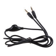 Fir Stereo Headphone  Extension Cable with Volume Control 1pc Extension Cord