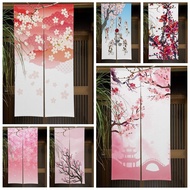 2023 Japanese pink cherry blossom door Curatin Izakaya doorway partition bathroom curtain door decor half curtain