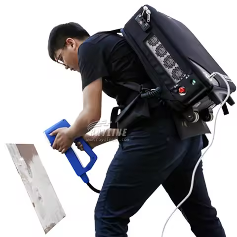Portable Mobile Backpack 50W 100w Pulse Laser Cleaning Machine Device for Metal Rust Removal Chinese