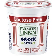 Farmers Union Greek Style Mild Tasting Natural Yogurt No Lactose, No Sugar 500g