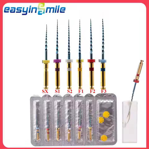 1/10Pks Easyinsmile Dental Endo X3-Pro Niti Taper Files Rotary Engine Anti-Fatigue Constant Root Can