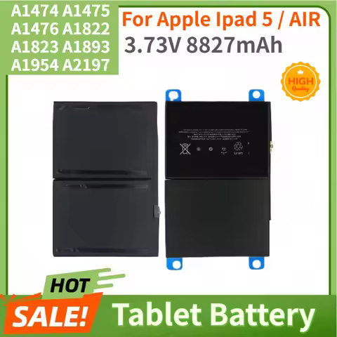 A1474 A1475 A1476 A1822 A1823 A1893 A1954 A2197 Tablet Battery for Apple Ipad 5 / AIR High Quality R