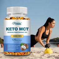 Keto MCT Oil Softgel Capsules, Sourced from Coconut Oil, Supports Energy & Mental Clarity, C8 & C10 