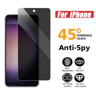 กระจกเทมเปอร์ความเป็นส่วนตัวสำหรับ IPhone 15 Pro Max 14 13 12 Mini 11 Pro X XS Max XR 8 7 6S Plus SE 2020 SE3 2022ฟิล์มปกป้องหน้าจอกันแอบดู