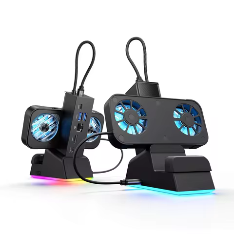 Steam Deck(OLED) RGB Docking Station, 7-in-1 RGB Steam Deck Dock with 4K@120Hz HDMI 2.1, Gigabit Eth