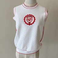 CHANEL 23C刺繡徽章小背心 40碼