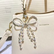 GANTUNGAN Czech double Ribbon charm Bag grade A | Special Premium Chrome Beads | Bag charm Chrome se