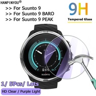 For Suunto 9 / Peak / BARO GPS Sport Smart Watch Ultra Clear / Anti Purple Light 2.5D Tempered Glass Film Screen Protector Guard