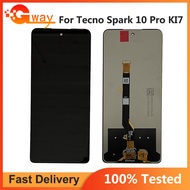 6.5 "Tecno Spark 10 Pro Tecno Spark 10 Pro ชุดประกอบหน้าจอสัมผัส LCD KI7เปลี่ยนใหม่ 100% ของแท้ผ่านก