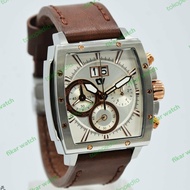 Jam Tangan Couple Christ Verra C70116G Silver Leather Kulit Original