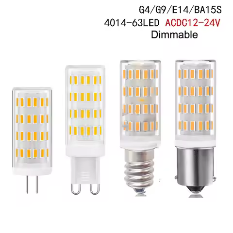 5pcs 12v 24V Dimmable LED lampada g4 G9 E14 BA15S led bulb Cool Warm White For Crystal Chandelier Re