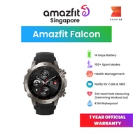 [Official SG] Amazfit Falcon | Premium Multi-sport GPS Watch Advanced Training Support Titanium