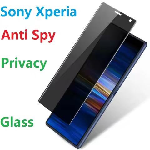 3D Privacy Screen Protectors For Sony Xperia 1 10 Vii 5 10 Ace II III IV V lite Anti-spy Glass For 1