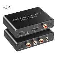 Audio Extractor 192KHz DAC Converter ARC Audio Extractor Support Digital HDMI-Compatible Audio to Analog Stereo Audio