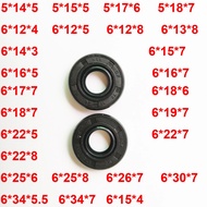 γβγ1 2 Pcs TC VC Oil Seal Skeleton Black Nitrile NBR Simmer Ring Rotary Shaft Gasket ID 5 6Mm *12 6x