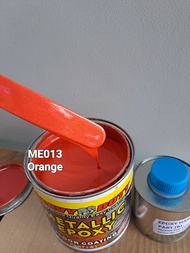 ME013 ORANGE ( Metallic Epoxy Paint ) 1L METALLIC EPOXY FLOOR PAINT [ HEAVY DUTY ] PROTECTIVE &amp; COATING Tiles &amp; Floor Paint / WP