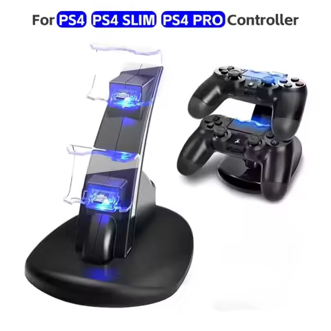 For PS4 Controller Charger LED Charging Stand Holder Dock Station Cradle for Sony Playstation 4 / PS