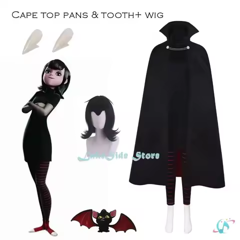 Disfraz Halloween Hotel Mavis Cosplay Costume Wig Transylvania Role Play Vampires Gothic Carnival Ad