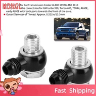 honglai8 Acouto Oil Cooler Connector Banjo Fittings Connecter Transmission 90 Degree 6AN x 1 / 4NPSM