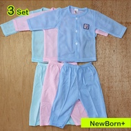 🧸🧸 3 Set 0mths-3mths Newborn Baby clothing Bundles wholesale Baju bayi suit lubang - JK Kids Mykids 