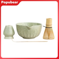 Japanese Style Matcha Set with Bamboo Whisk All-in-One Matcha Bowl Ceramic Holder Spoon Tea Ceremony