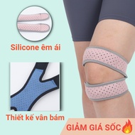 Dmax Gym Running Knee Brace | Soft and Elastic Silicone Mattress, Breathable Fabric Design [BG13]