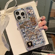 for Realme 11 12 13 14 15 Pro Plus 11X 12X 14X 5G 15T Note 50 C55 C53 C51 C67 C75 Rhinestone Phone C