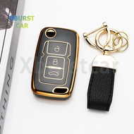 Shell Keyless Holder For Geely Emgrand Ec8 Ec718 Ec715 Ec7 EU 7 EU7 Gc5 Gc6 Gold Edge TPU Car Key Co
